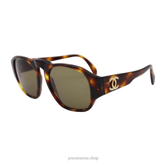 🔴 Chanel Double CC Sunglasses - Brown Tortoise - 01452 - Picture 1 of 7